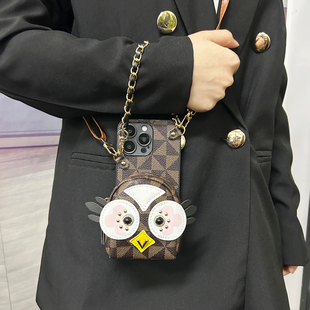 适用苹果iPhone17ProMax能储物的手机壳16Plus卡通14Pro斜跨防丢15零钱包12背带iPhone13Pro门禁卡11手提防摔