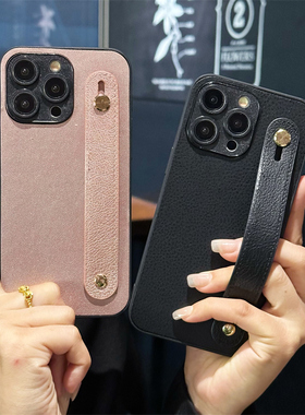 适用三星A42手机壳A34折叠腕带A32支架A30S商务GalaxyA35秋冬款A20E便携A25小众A21S硅胶A23新年高级感创意潮