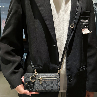 适用小米mix fold4手机壳折叠屏插卡套fold3支架mixfold小众小米mixfold2保护套斜跨绳时尚防摔创意保护套