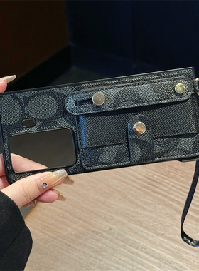 适用荣耀Magic Vs3手机壳折叠屏V2腕带支架vs2插卡套Magic Vs手绳V3保护套商务magicV2典藏版男女防摔创意