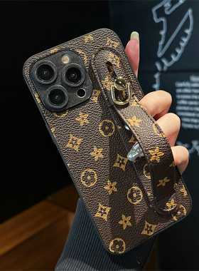 适用于荣耀X60pro手机壳畅玩60plus腕带x60i支架30s折叠V40商务X7A男女8a皮质20lite复古风畅享30保护套v20