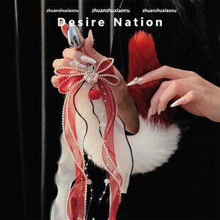 猫尾巴性感sm情侣带铃铛可拆卸狐狸插件cos尾巴小狗玩具插件道具