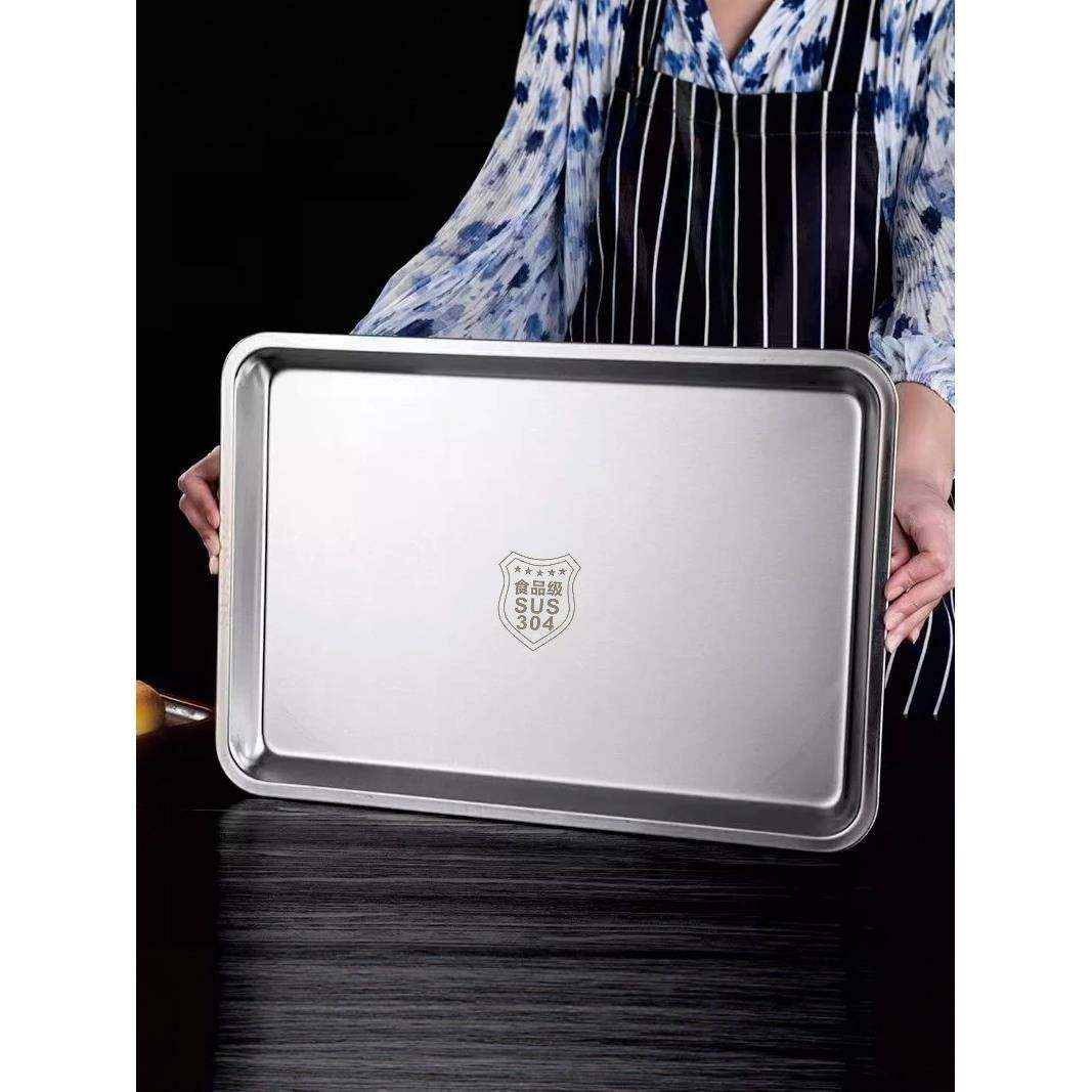304食品级L不锈钢矩形方形板烧烤板蒸米饭板托盘饺子板烤鱼板平板,餐饮具,盘,淘宝优惠券,粉丝福利购,淘宝优惠卷