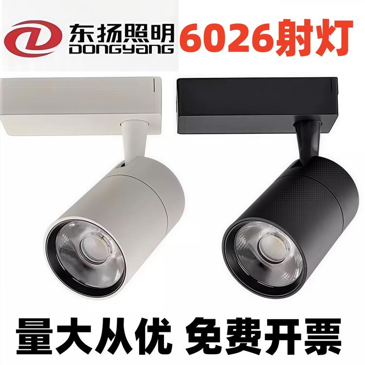 东扬6026轨道射灯商场服装店珠宝店LED高亮轨道射灯