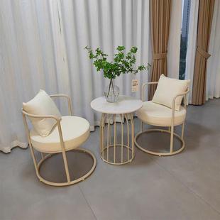 铁艺网红沙发椅女服装店小沙发店铺用美容院接待沙发酒店洽谈桌椅