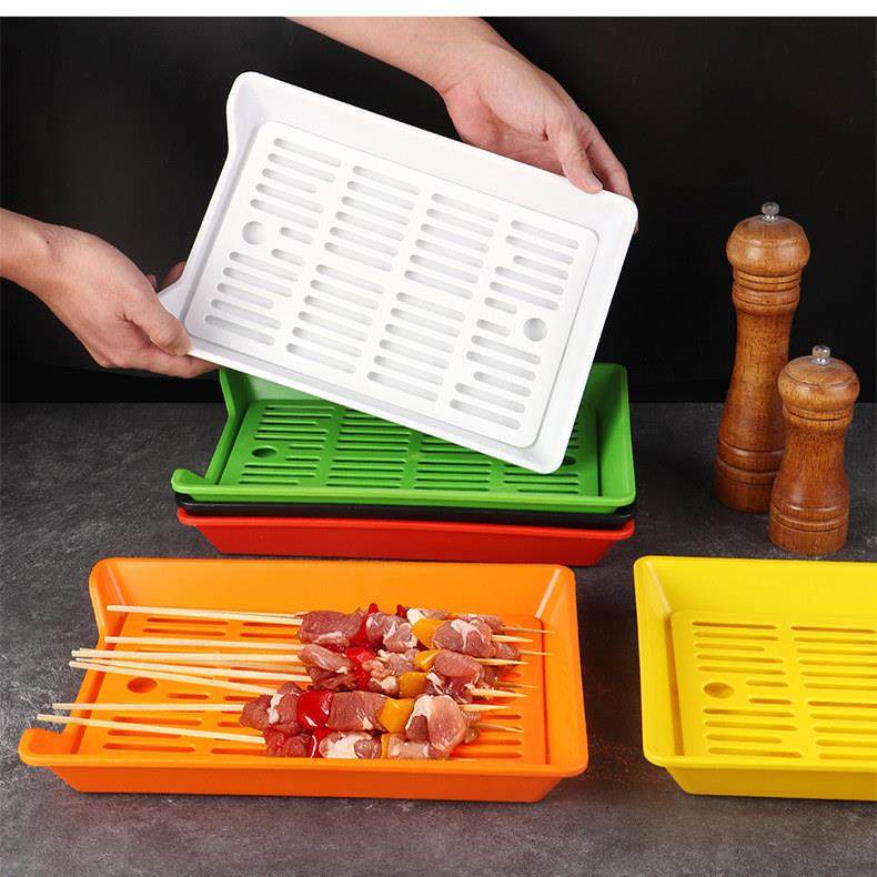 串串香盘子商用餐饮自助展示盘选菜盘塑料烧烤盘炸串专用沥水托盘,餐饮具,盘,淘宝优惠券,粉丝福利购,淘宝优惠卷