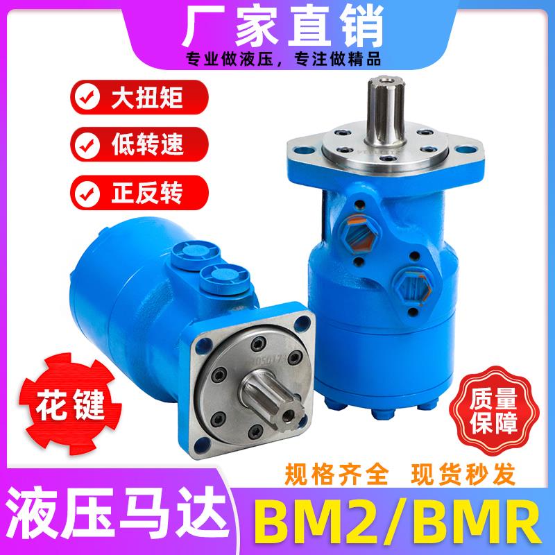液压马达低转速大扭矩花键BM2/BMR-50/400/160/315/200/100油马达