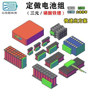 定制agv小车机器人锂电池组12v24v36V48伏20A100ah大容量动力电瓶