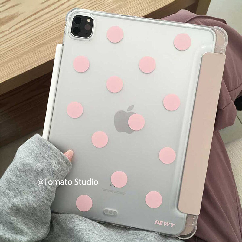 古早粉波点ipad保护套图片