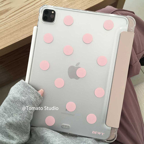 古早粉波点ipad保护套