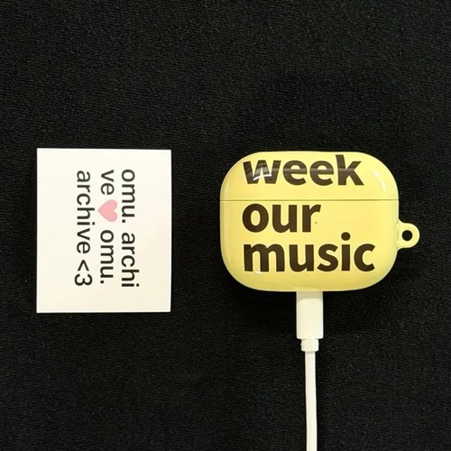 可爱柠檬黄weekourmusic耳机套