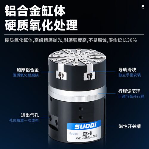 JX65-B外O型圈设备套密封圈装C配六爪夹爪气缸自动套密封圈雄克型