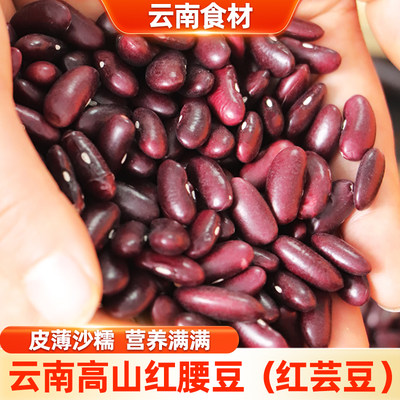 滇鲜生云南本地正宗红腰豆农家红腰豆精选干货五谷杂粮新鲜红腰豆