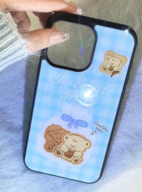 知泰1614promax保护套15pro闪粉滴胶壳iphone12适用13