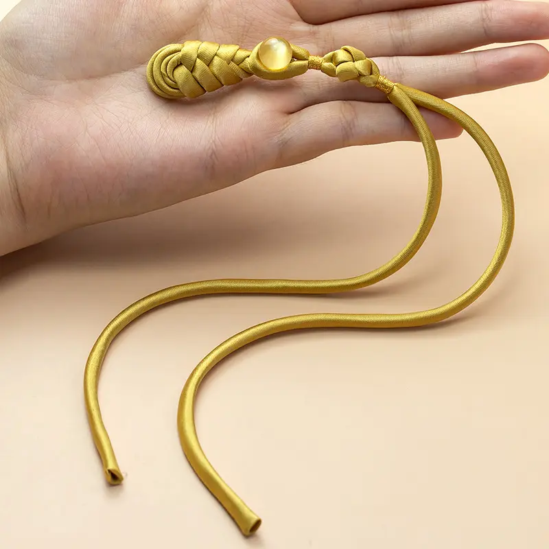 恒美合a类旗袍盘扣扣子玉珠琵琶流苏扣手工编织纽扣新中式装饰扣