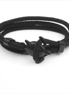 2023冬新款海洋船锚风格海龟手链本命年红绳学生情侣饰品手绳