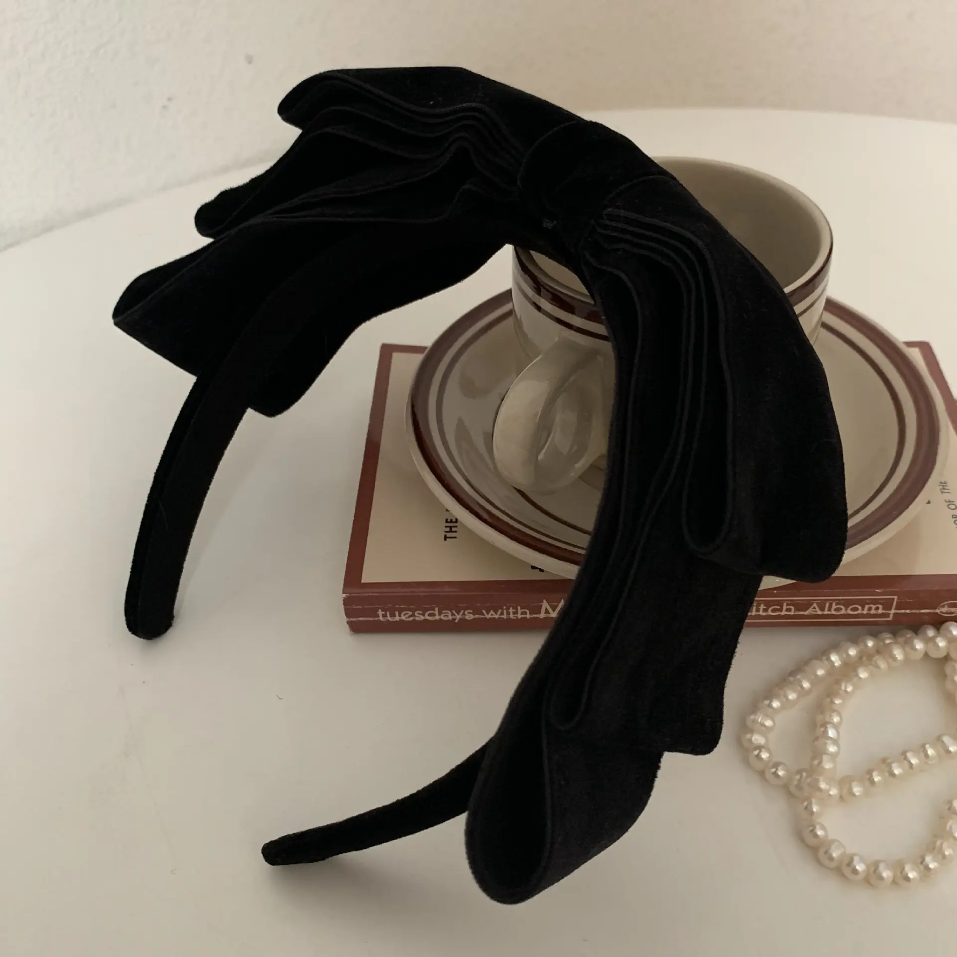 韩国丝绒大结秋冬2022新款简约发箍发夹压发头饰洗脸发箍头饰