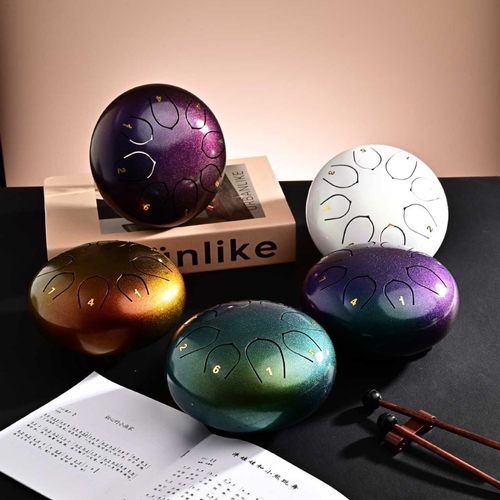 新彩空灵鼓6寸8音空灵钢舌鼓手敲击打乐器演奏鼓