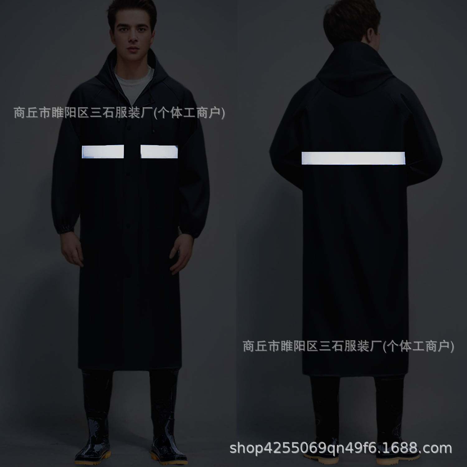 雨衣长款全身男成人户外工地劳保防汛连体防水钓鱼雨披专用连帽