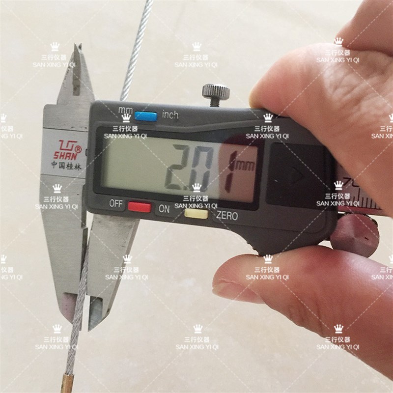 直径2mm钢丝测绳 钢丝测井绳 百米测井S绳 纯钢丝测绳