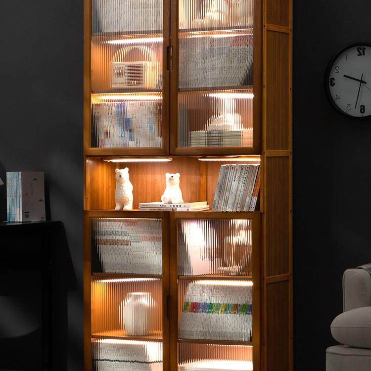 W7书柜现代简约带门防尘格子柜实木书架窄柜置物落地组合立柜储物,家装灯饰光源,其它灯具灯饰,淘宝优惠券,粉丝福利购,淘宝优惠卷