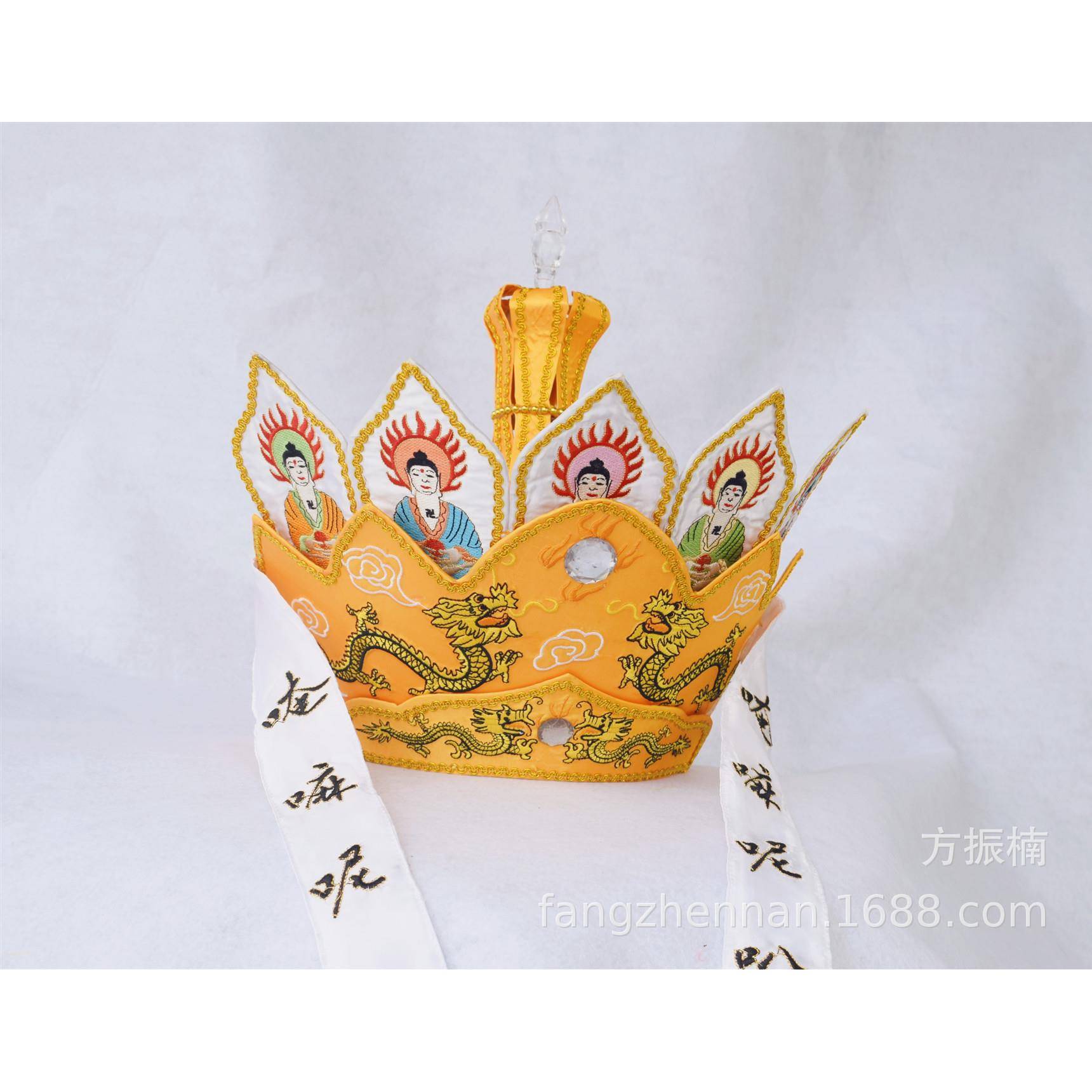 机绣放带铁桶子包装法师毗卢帽