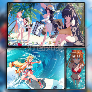 183期 夏日泳装沙滩二次元动漫 4K高清电脑桌面平板手机锁屏壁纸
