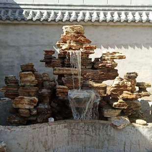 太行山奇石园林景观千层石庭院摆件石头雕塑可