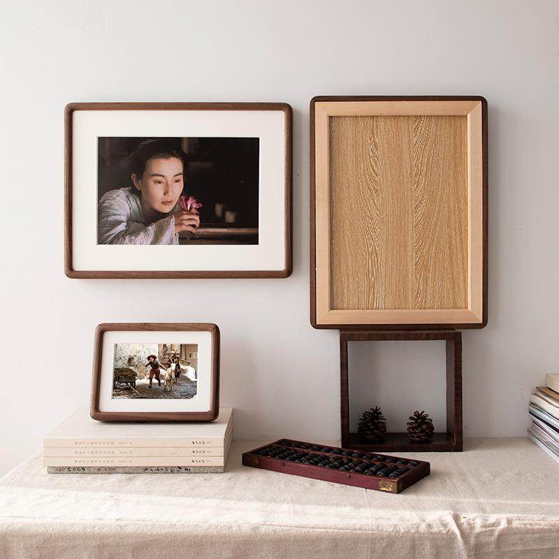 实木质感榫卯黑胡桃圆角圆弧画框洗照片做成相框摆台人工精细打磨,特色手工艺,其他特色工艺品,淘宝优惠券,粉丝福利购,淘宝优惠卷