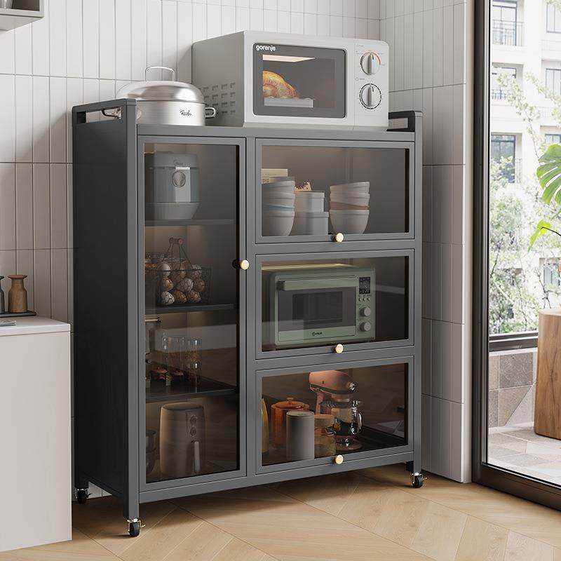 厨房置物架多层落地带门防尘柜家用餐边柜客厅钢制电器碗碟储物柜,畜牧/养殖物资,畜牧/养殖器械,淘宝优惠券,粉丝福利购,淘宝优惠卷