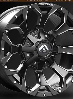 FUEL16寸越野轮毂适用牧马人撼路者劲畅普拉多北京B40L长城炮H9