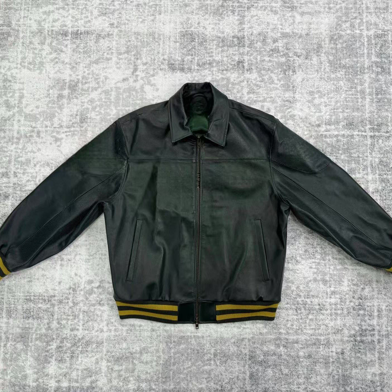 thumbnail for （In Stock）Tiger-My Car Goes Vorm A-Style Genuine Leather Jacket