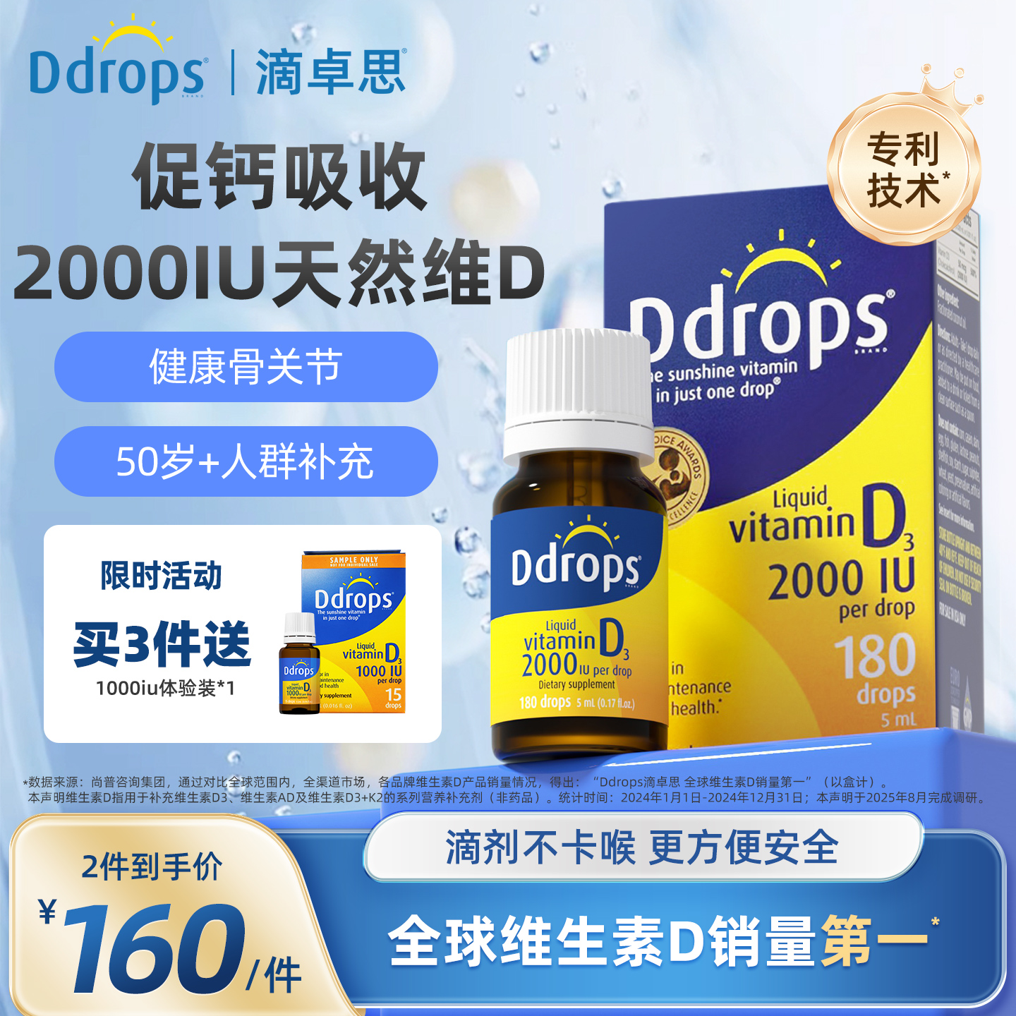 【专利技术】ddrops维生素d3