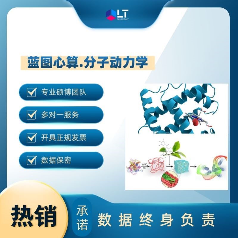 分子对接模拟,MS代做MD 分子动力学模拟 虚拟筛选 abaqus代算计算图片