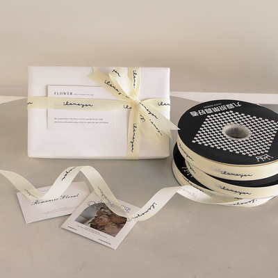 ins风英文字母丝带礼品礼物