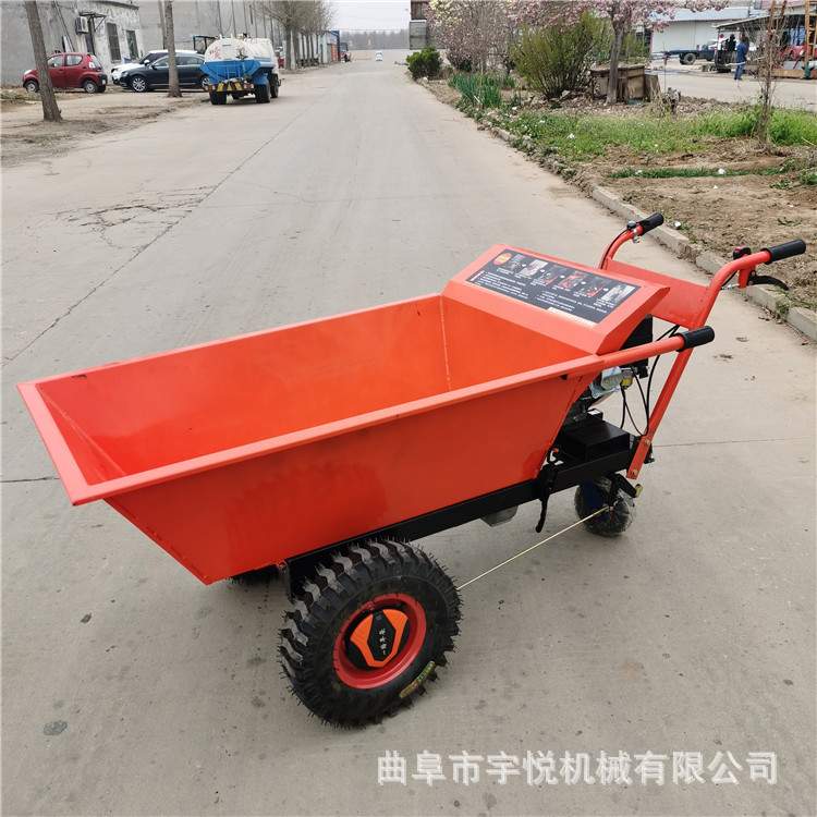 便携式汽油手推车 自走式搬运车 柴油助力翻斗车