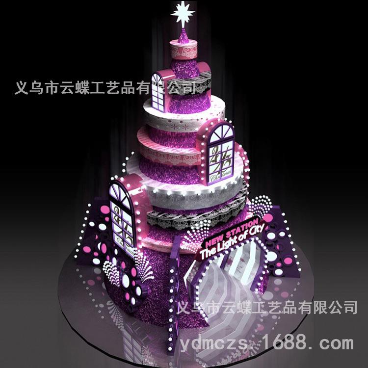 户外圣诞树装饰摆件文旅景区游乐场创意圣诞节装饰品打卡松树树形