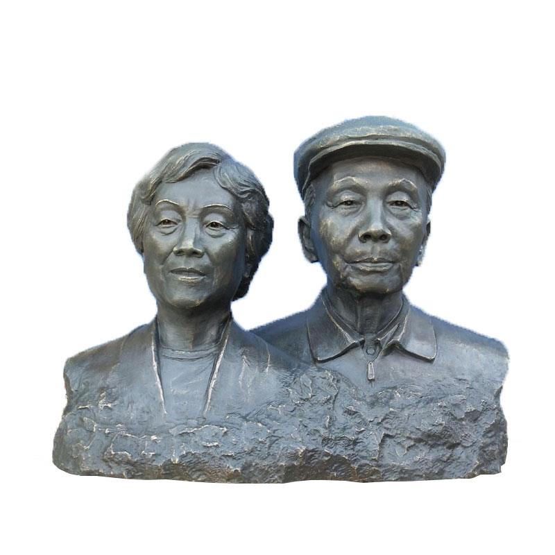 肖像雕塑真人像铜雕人物铜像父母老人纪念亲人铸铜玻璃钢雕像