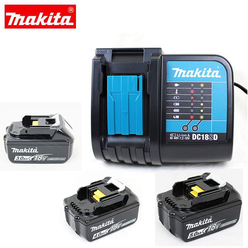 makita牧田18V锂电池DC18SD充电器BL1830B充电钻充电扳手起子机