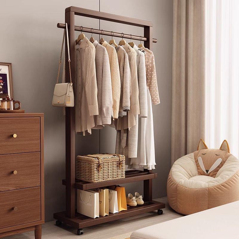 挂衣架家用落地式房间衣帽架客厅简约现代中式民宿衣架置物可移动