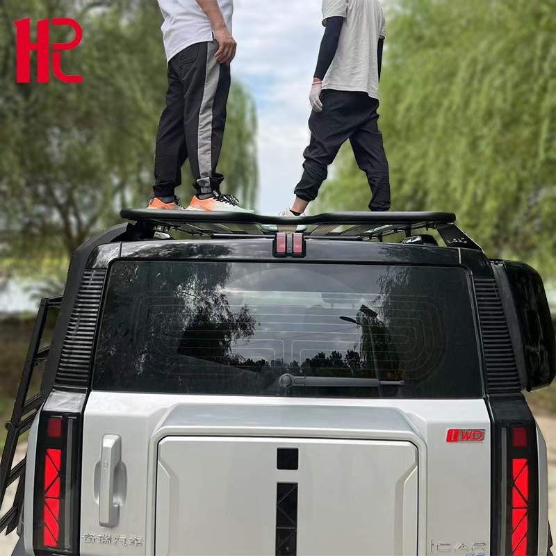 适用奇瑞icar03车顶行李架平台jaecoo车顶平台侧爬梯汽车配件