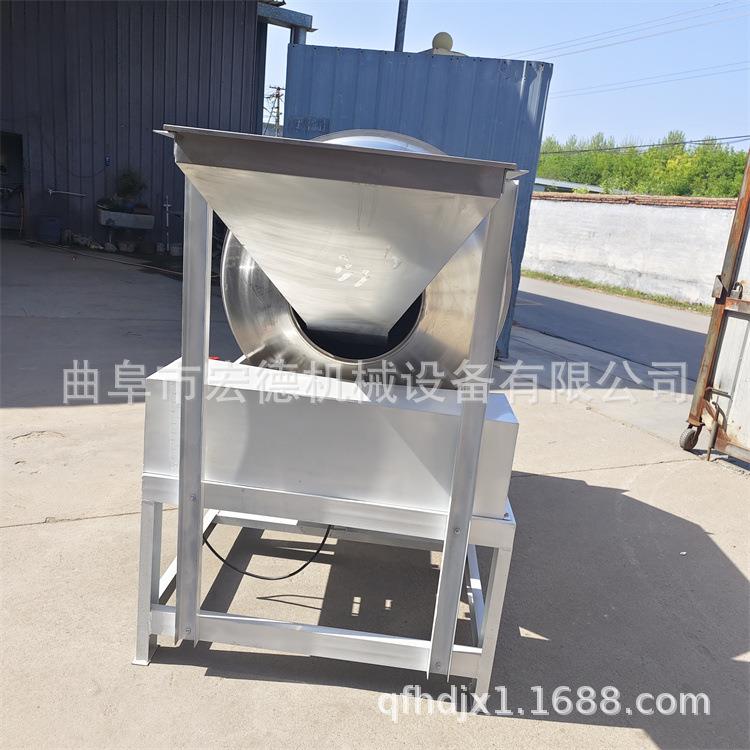 不锈钢蟹黄蚕豆滚筒拌料机燕麦片水果干混合搅拌机