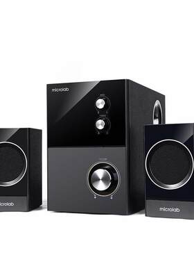 Microlab麦博音箱m4002.1多媒体有源音箱木质低音炮桌面电脑音响