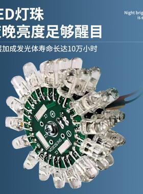 太阳能光控LED航空障碍灯交通安全爆闪信号灯夜间施工太阳能警