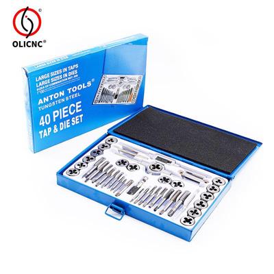 40PCS丝锥板牙套装手用扳手板牙绞手40件套丝攻组套