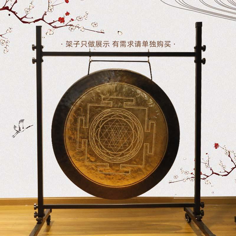 麦达昶几何图铜锣雕刻坛城铜锣冥想锣瑜伽音疗铜锣浴小众打击乐器