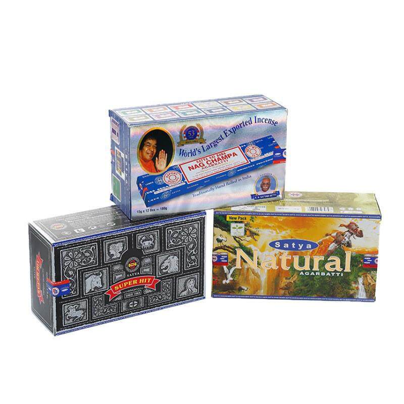 印度进口手工薰香satya十二星座印度香黄花香秘境香大盒