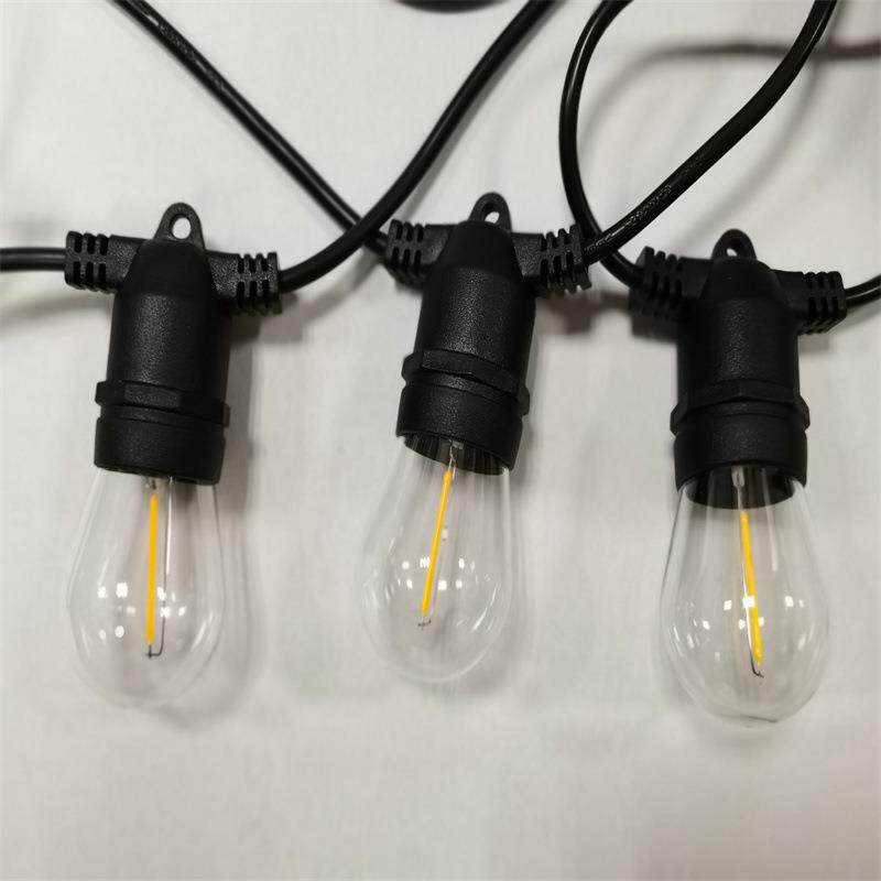 户外防水E26/E27螺口跑马灯串线大棚亮化植物生长补光灯