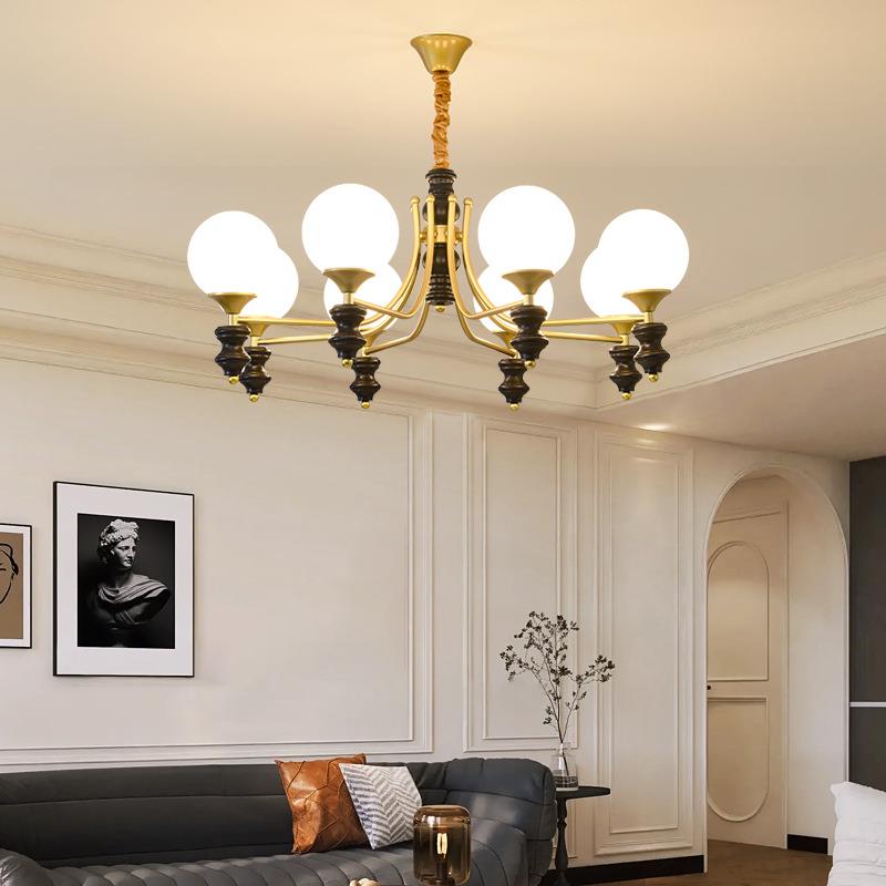 复古法式客厅吊灯中古卧室主灯美式高级感设计师餐厅灯
