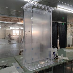 长方形透明亚克力实验仪器法兰大型有机玻璃观查箱气体通道